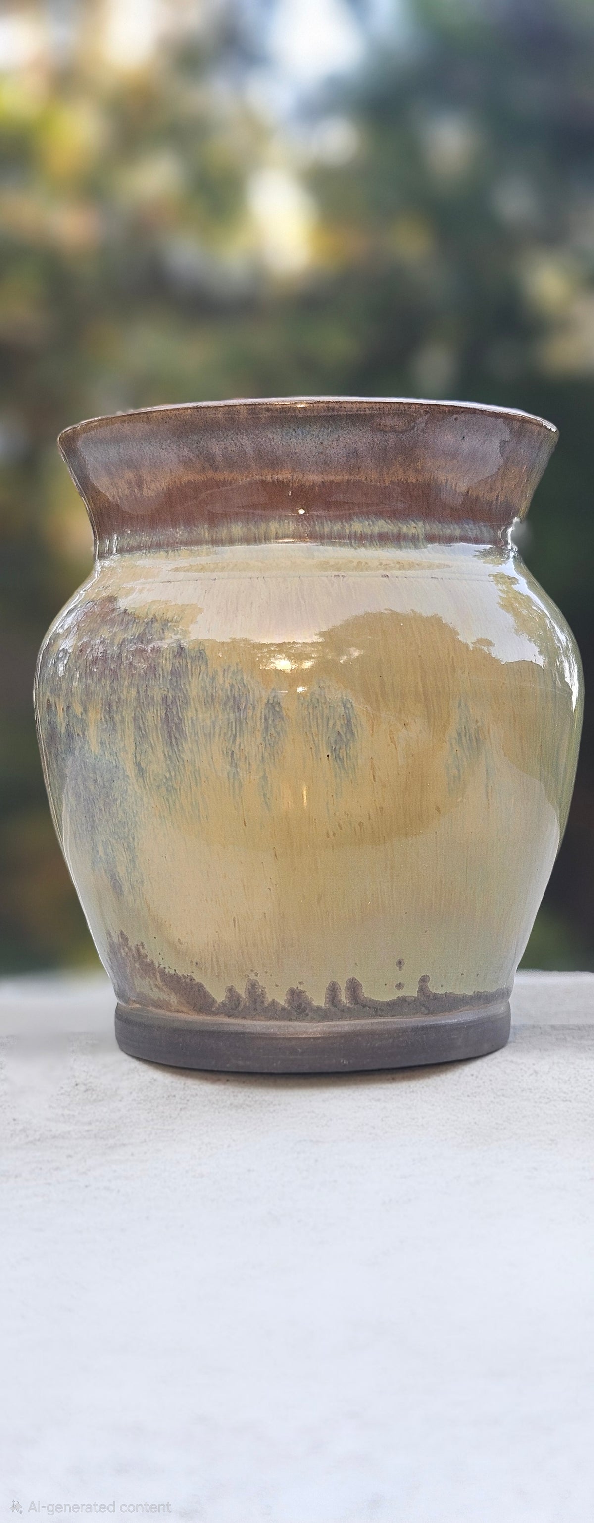Sculptural Vase in Black Stoneware
