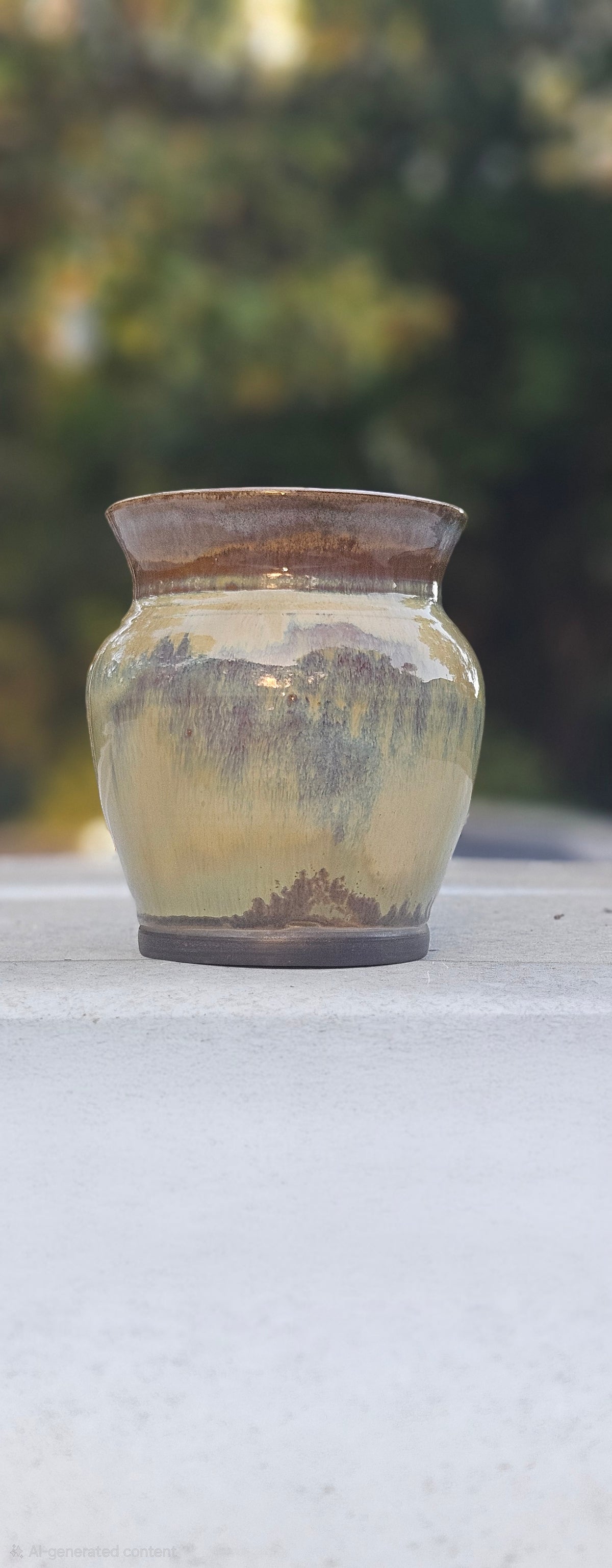 Sculptural Vase in Black Stoneware