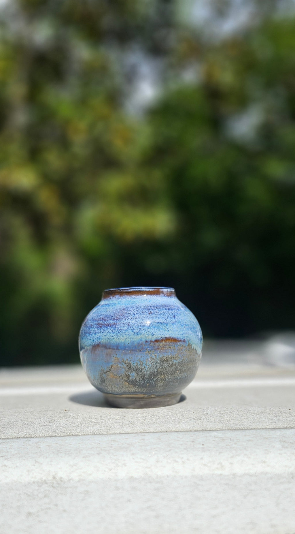 Moon Jar in Blue-Gray