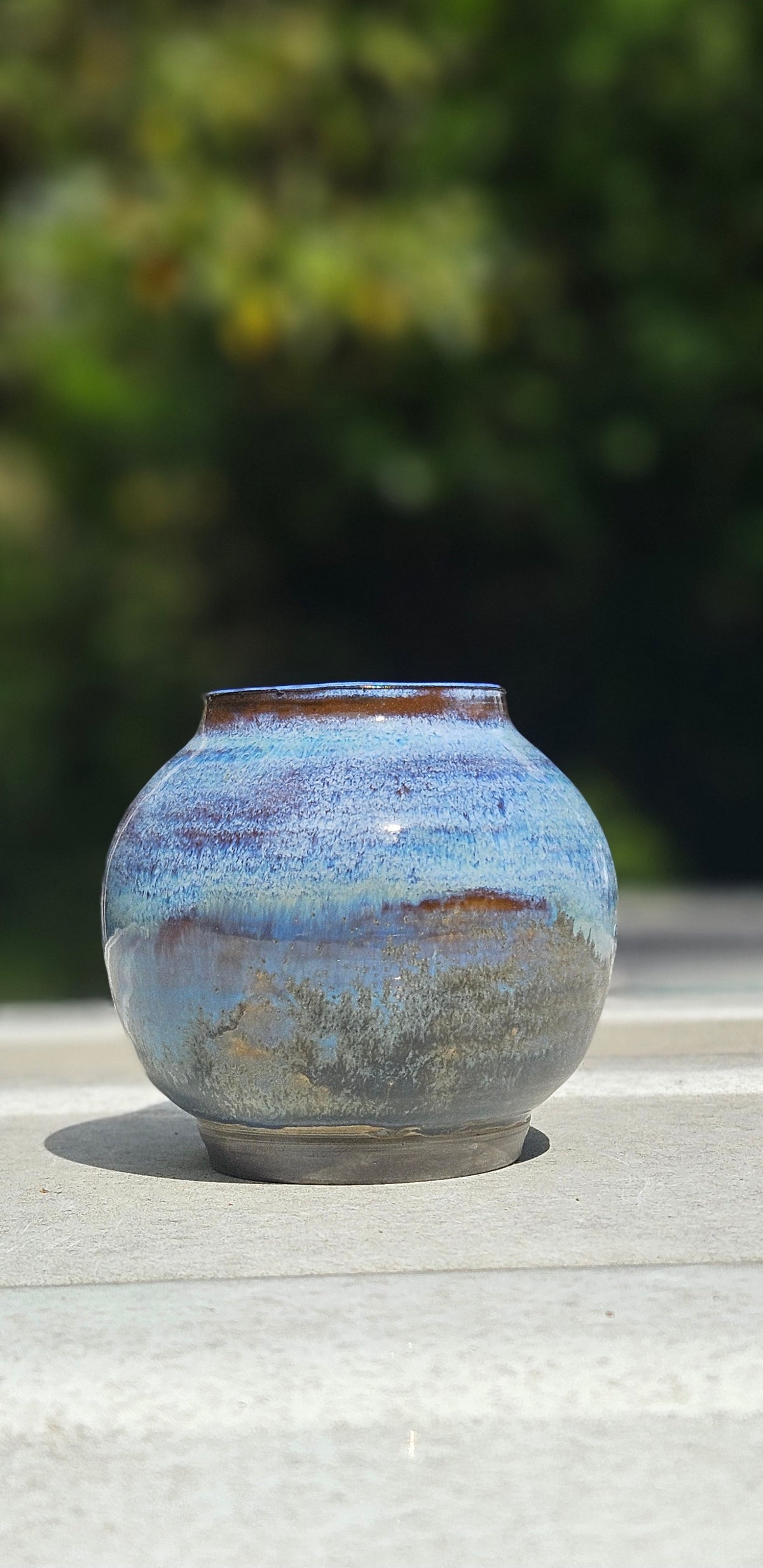 Moon Jar in Blue-Gray